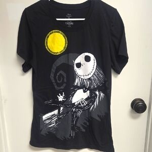 Disney Black and Yellow Graphic Nightmare Before Christmas T-Shirt